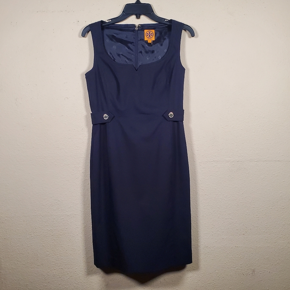 Tory Burch Navy Blue Dress